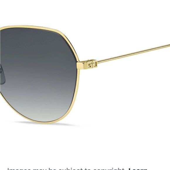 NWT GIVENCHY GV 7171/G/S J5G9O Gold/Dark Gray Gradient Sunglasses 63mm $525 main image 3